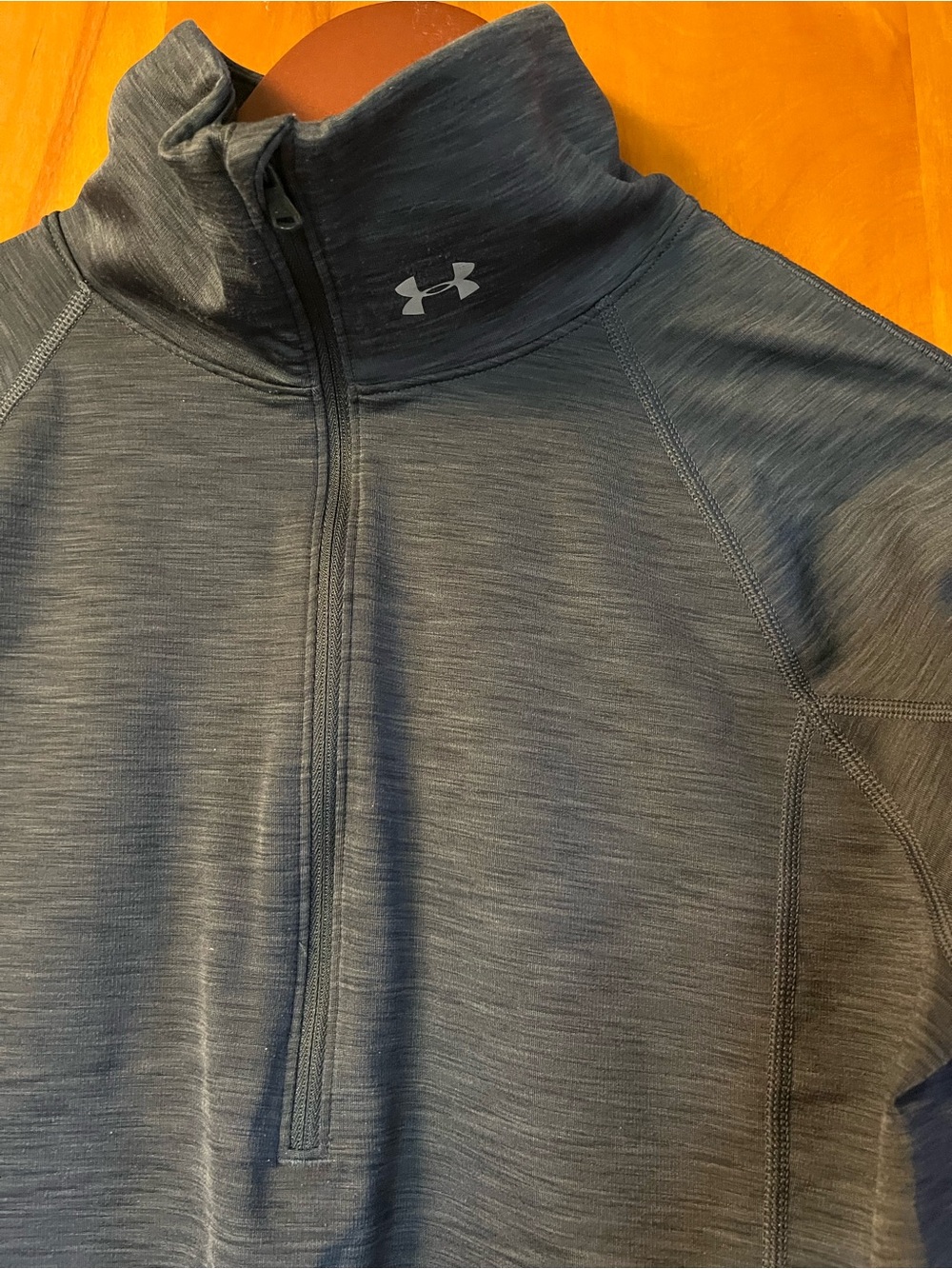 Under Armour Charcoal Heather 1/2 Zip Athletic Pullover